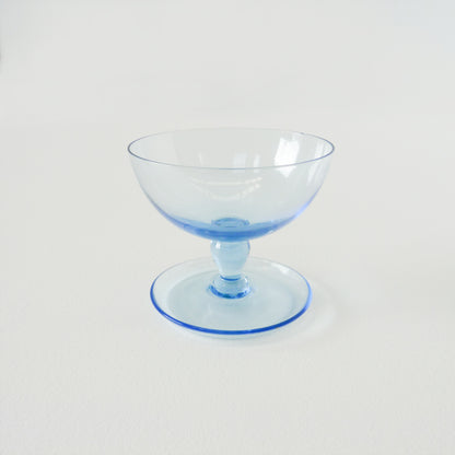 Coloured Glass Champagne Saucers