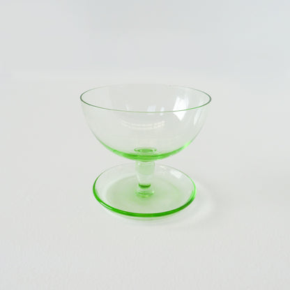 Coloured Glass Champagne Saucers
