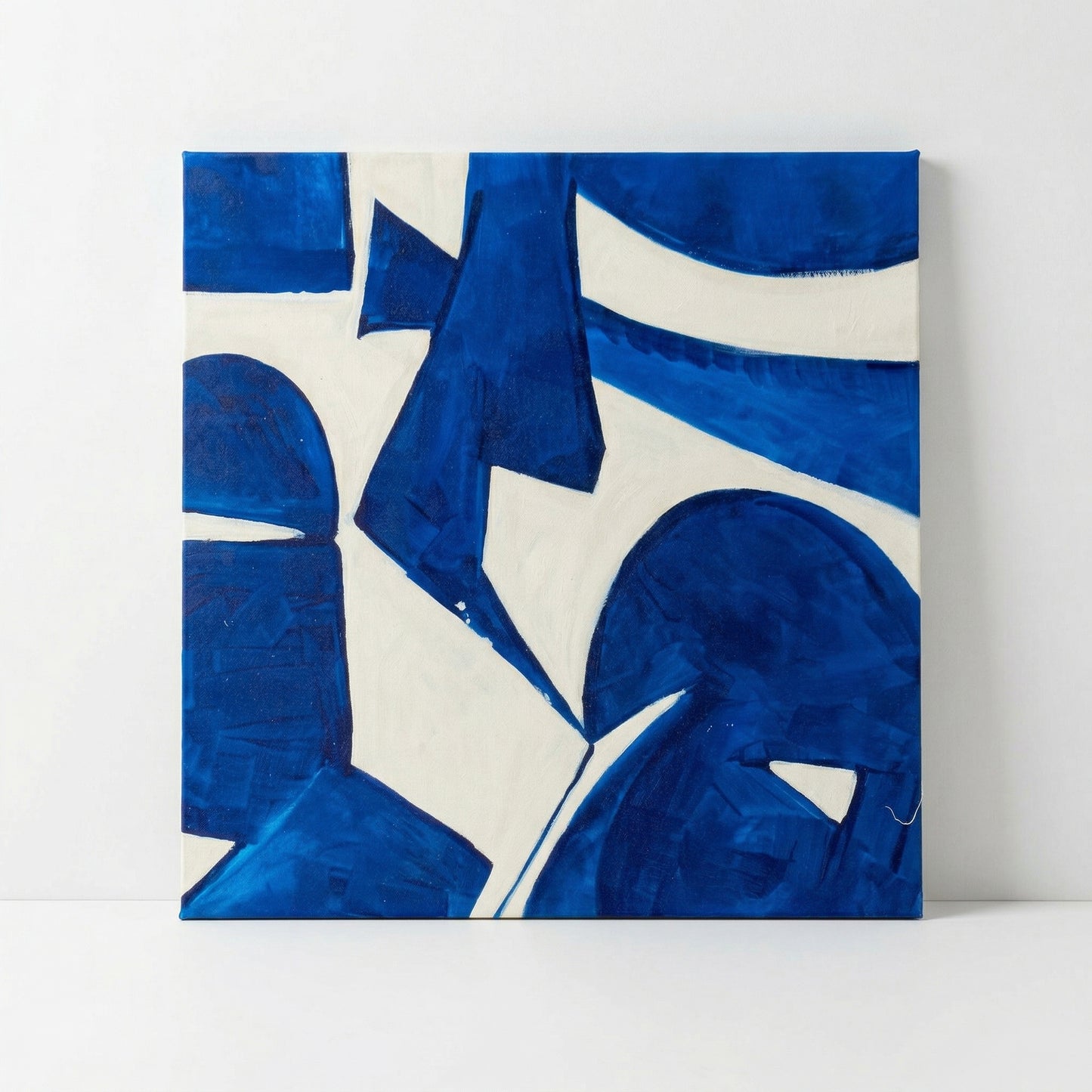 Large Blue Abstract Canvas