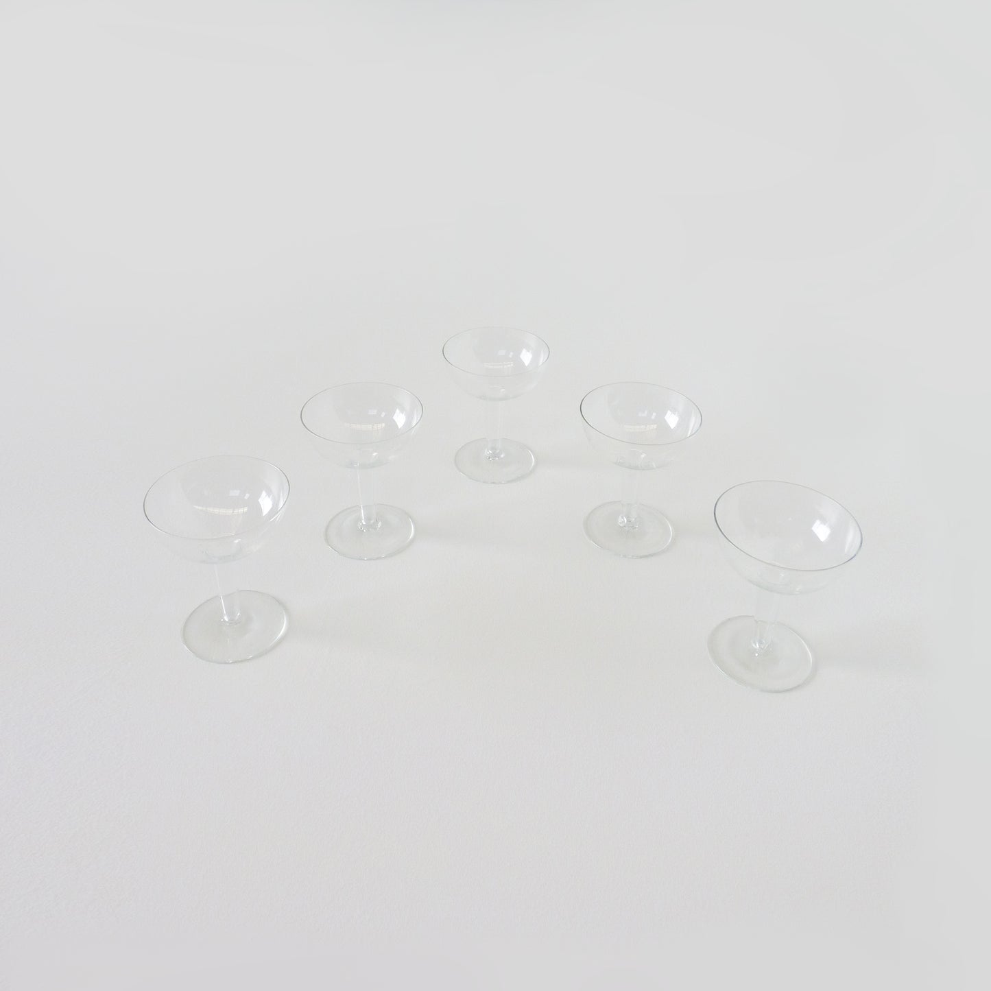 Glass Champagne Saucers