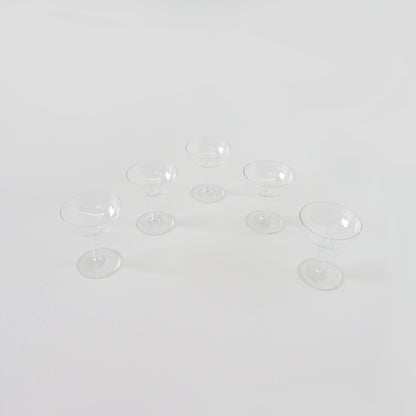 Glass Champagne Saucers