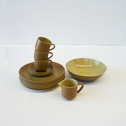 Green Ceramic Crockery Set