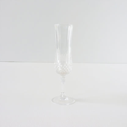 Vintage Crystal Champagne Flute Set