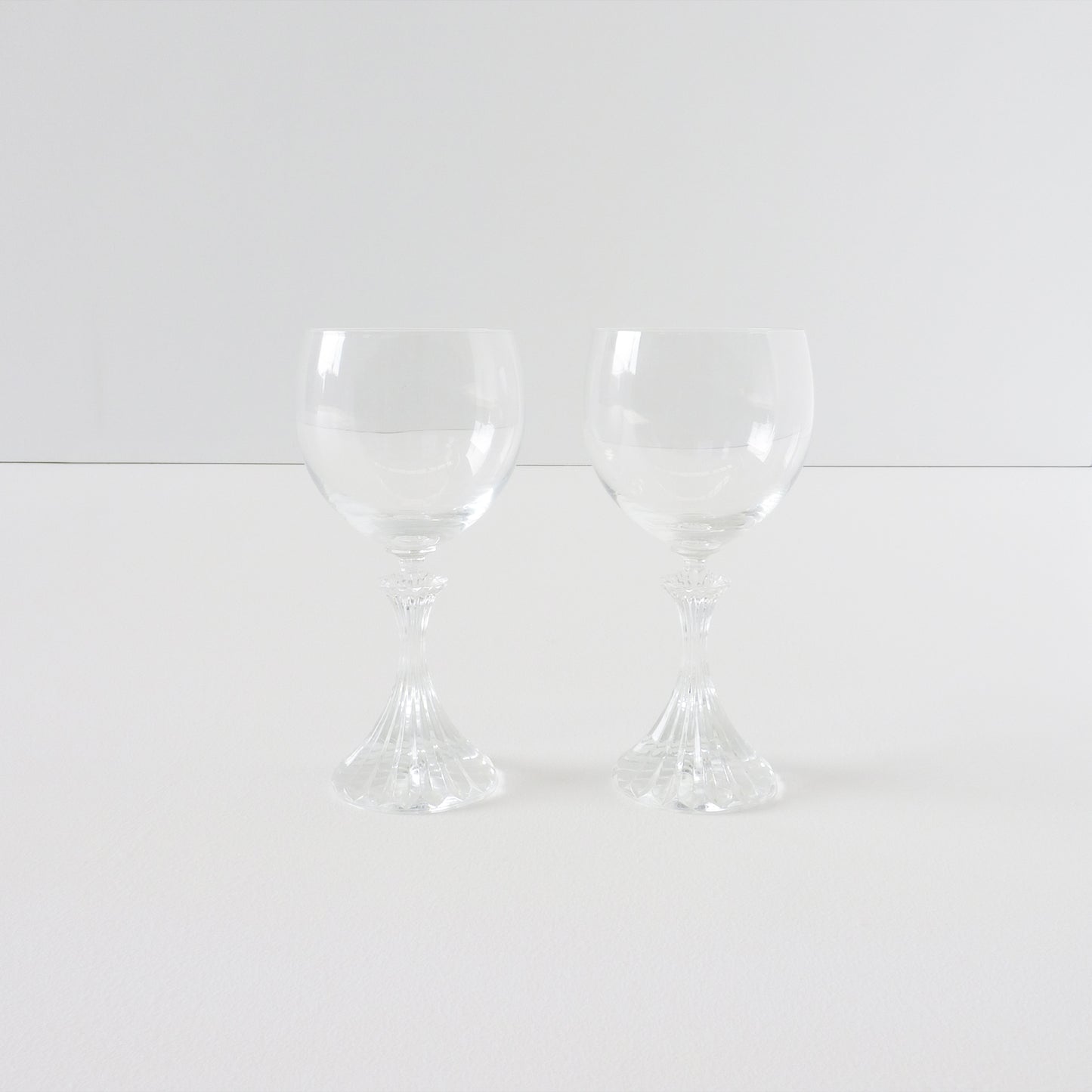 Vintage Crystal Wine Glass Set