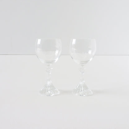 Vintage Crystal Wine Glass Set