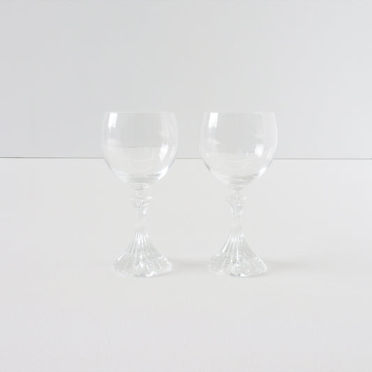 Vintage Crystal Wine Glass Set