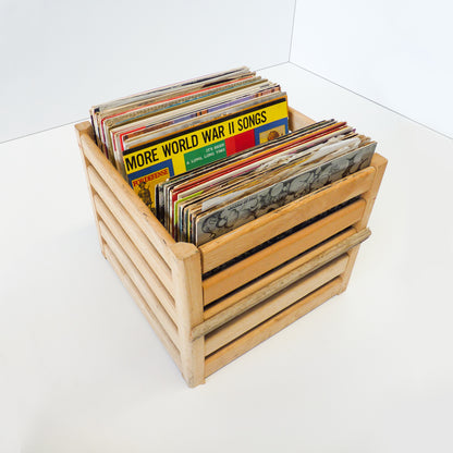 Wooden Crate For Vinyls