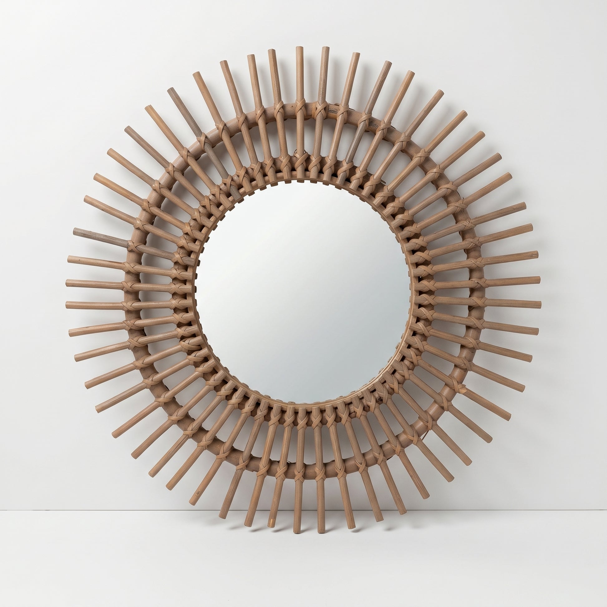 Rattan Sunburst Mirror