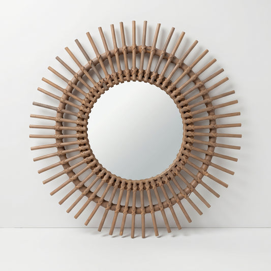 Rattan Sunburst Mirror