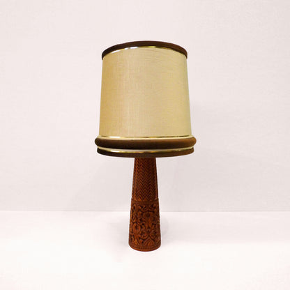 Mid Century Timber Base Lamp