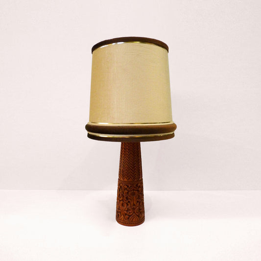 Mid Century Timber Base Lamp