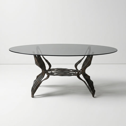 Ornate Glass Coffee Table