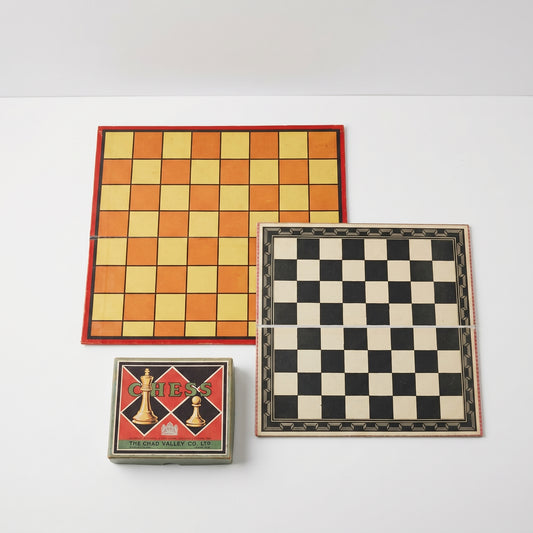 Vintage Chess Boards & Box