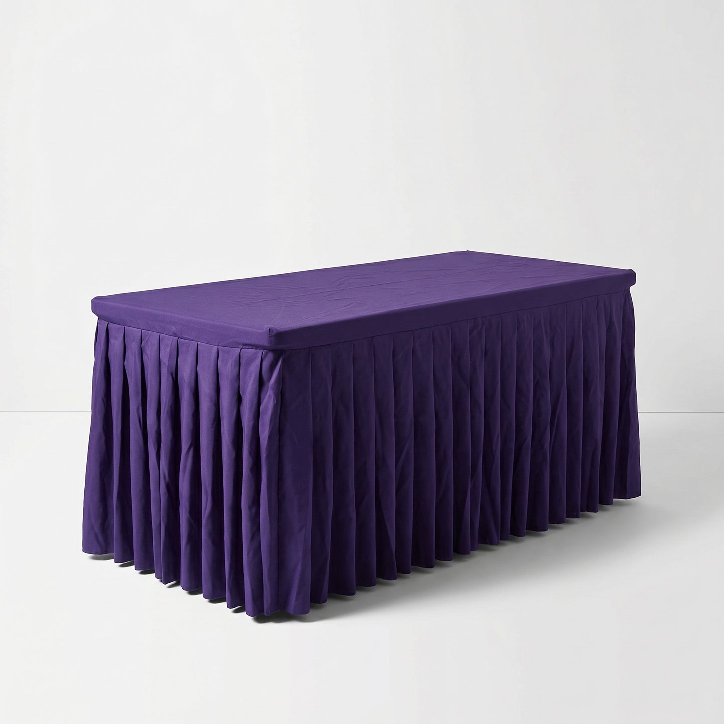 Purple Skirted Table