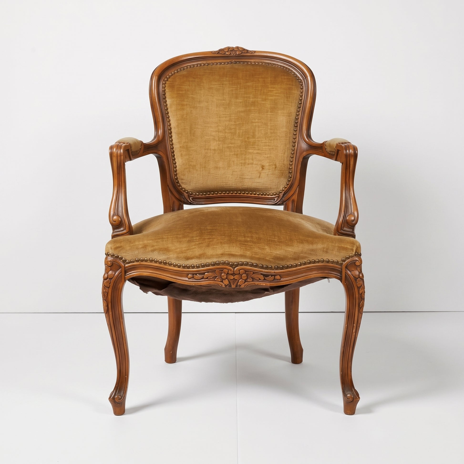 Gold Velvet Armchair