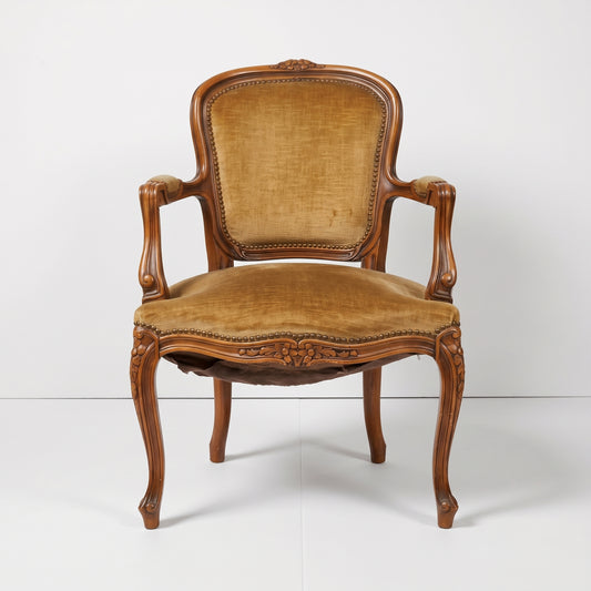 Gold Velvet Armchair