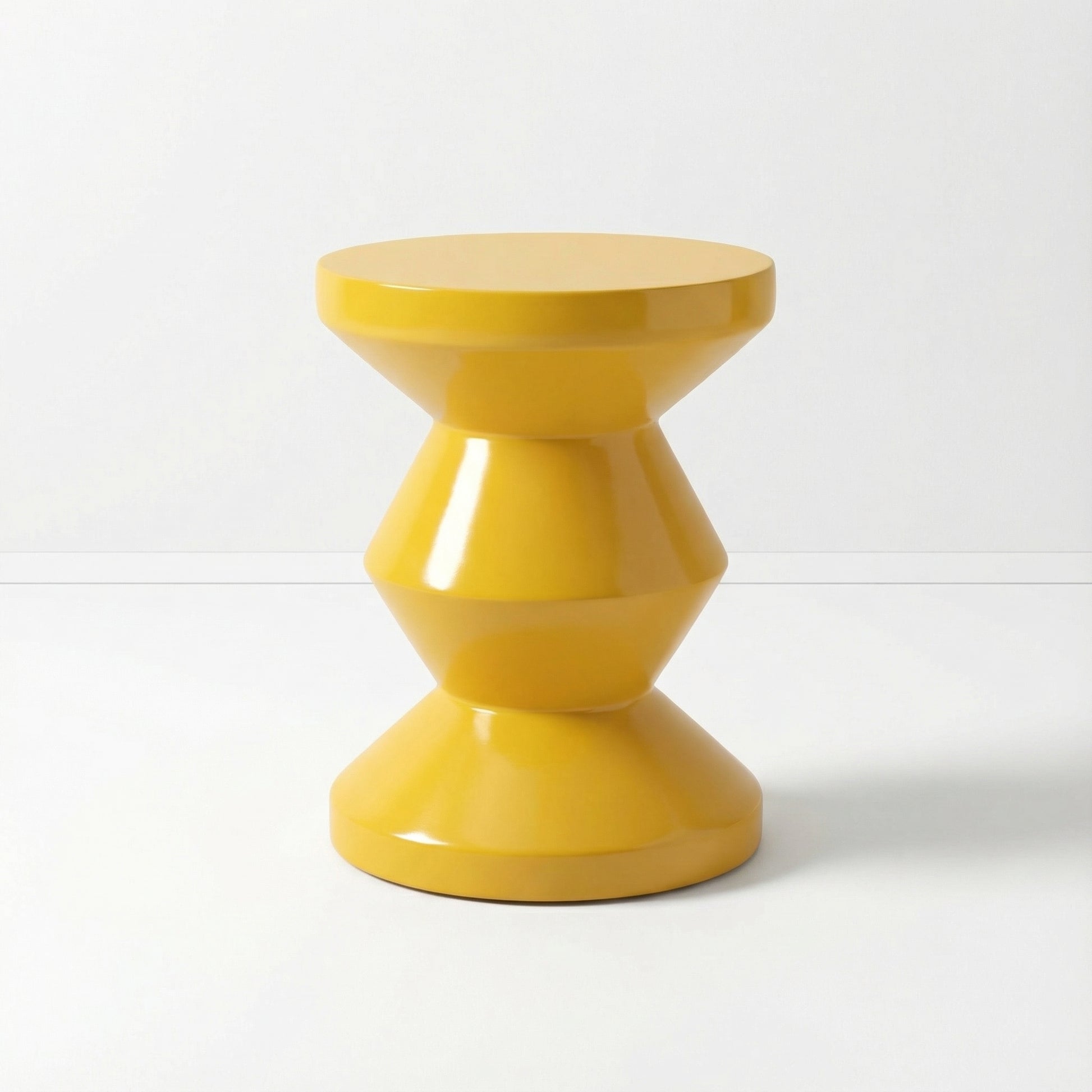 Yellow Hourglass Stool