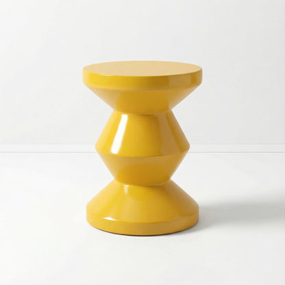Yellow Hourglass Stool