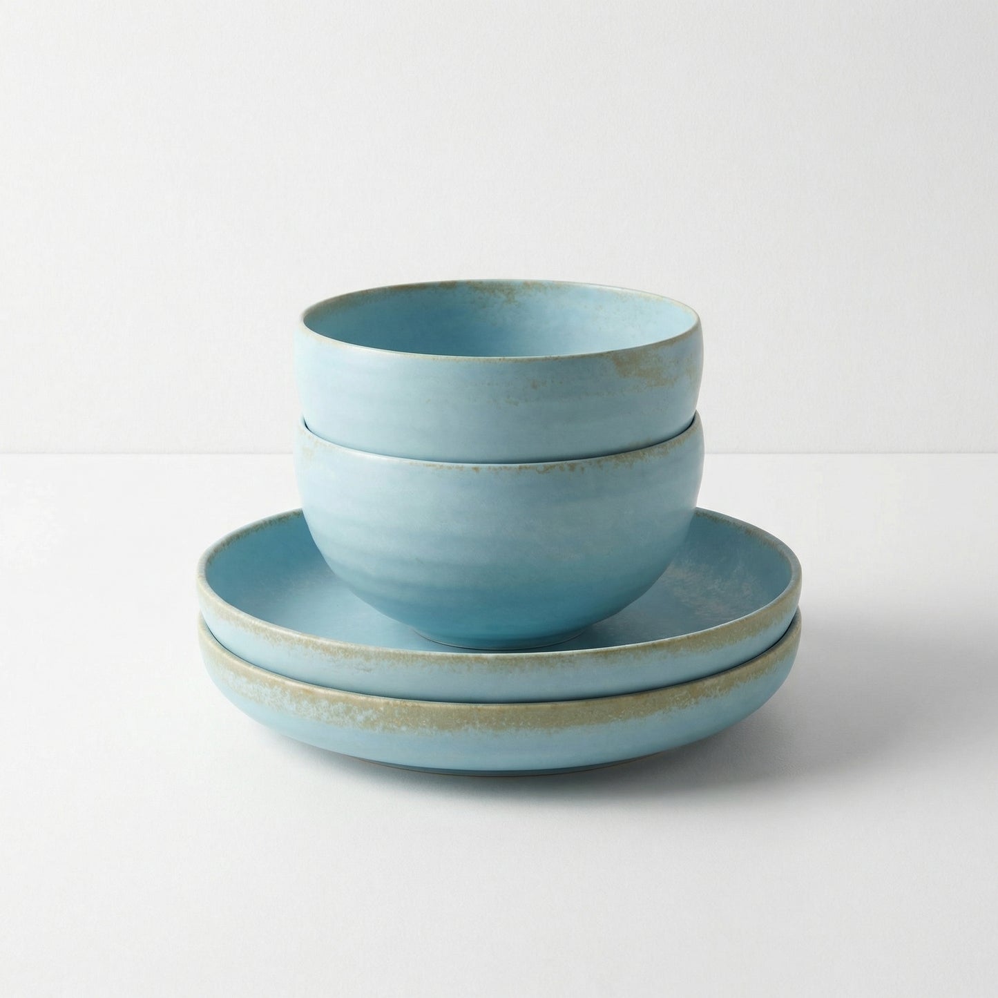 Blue Ceramic Dinner Set