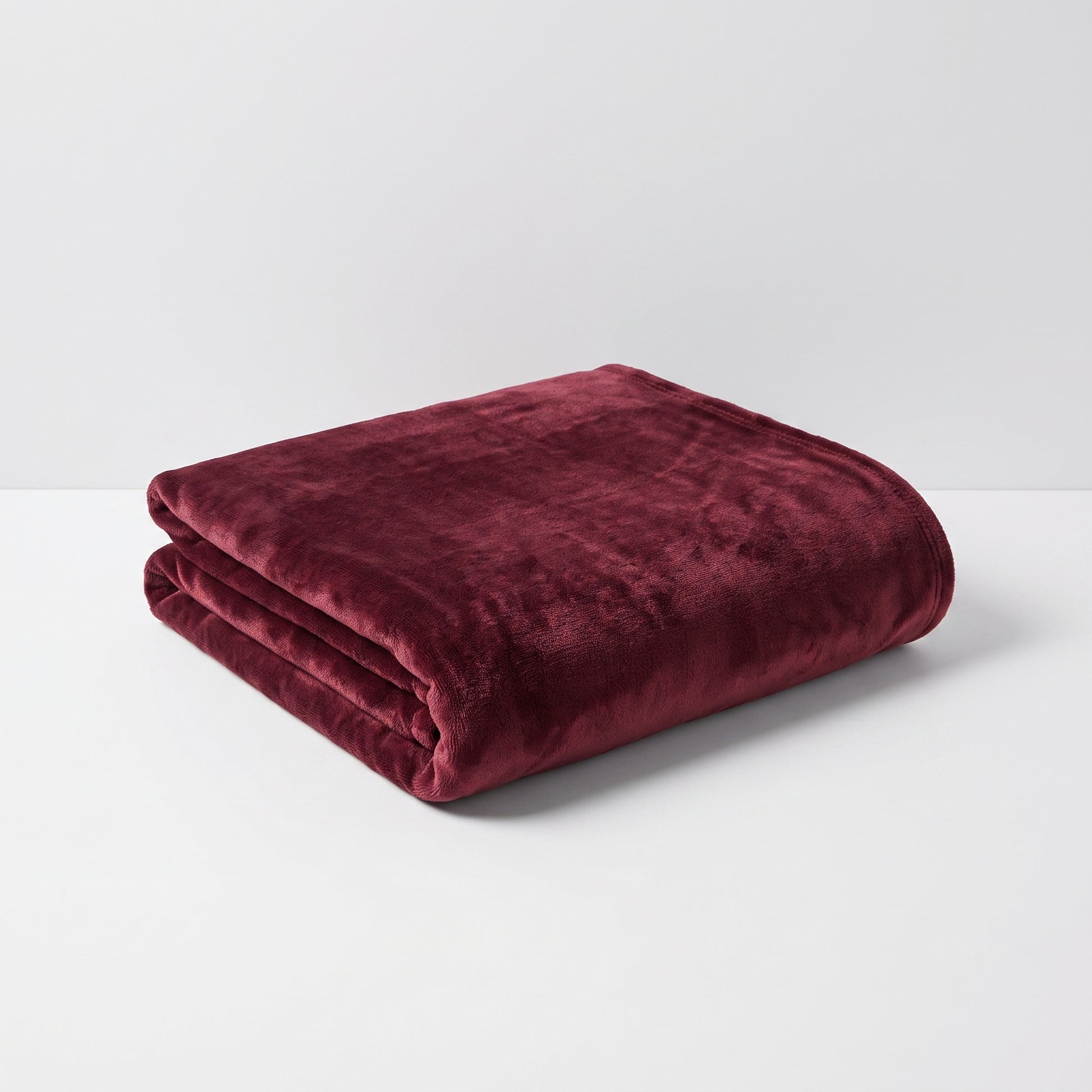 Burgundy Velvet Throw