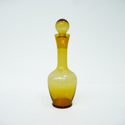 Amber Glass Retro Decanter