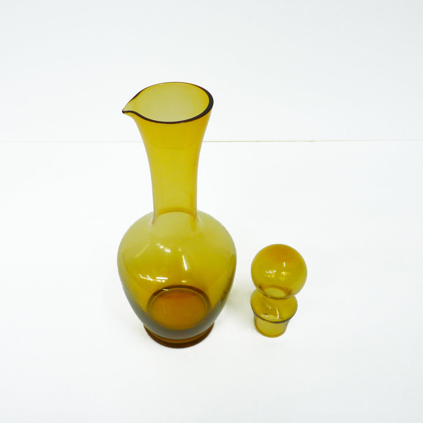 Amber Glass Retro Decanter