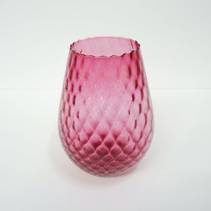 Pink Dimpled Vase