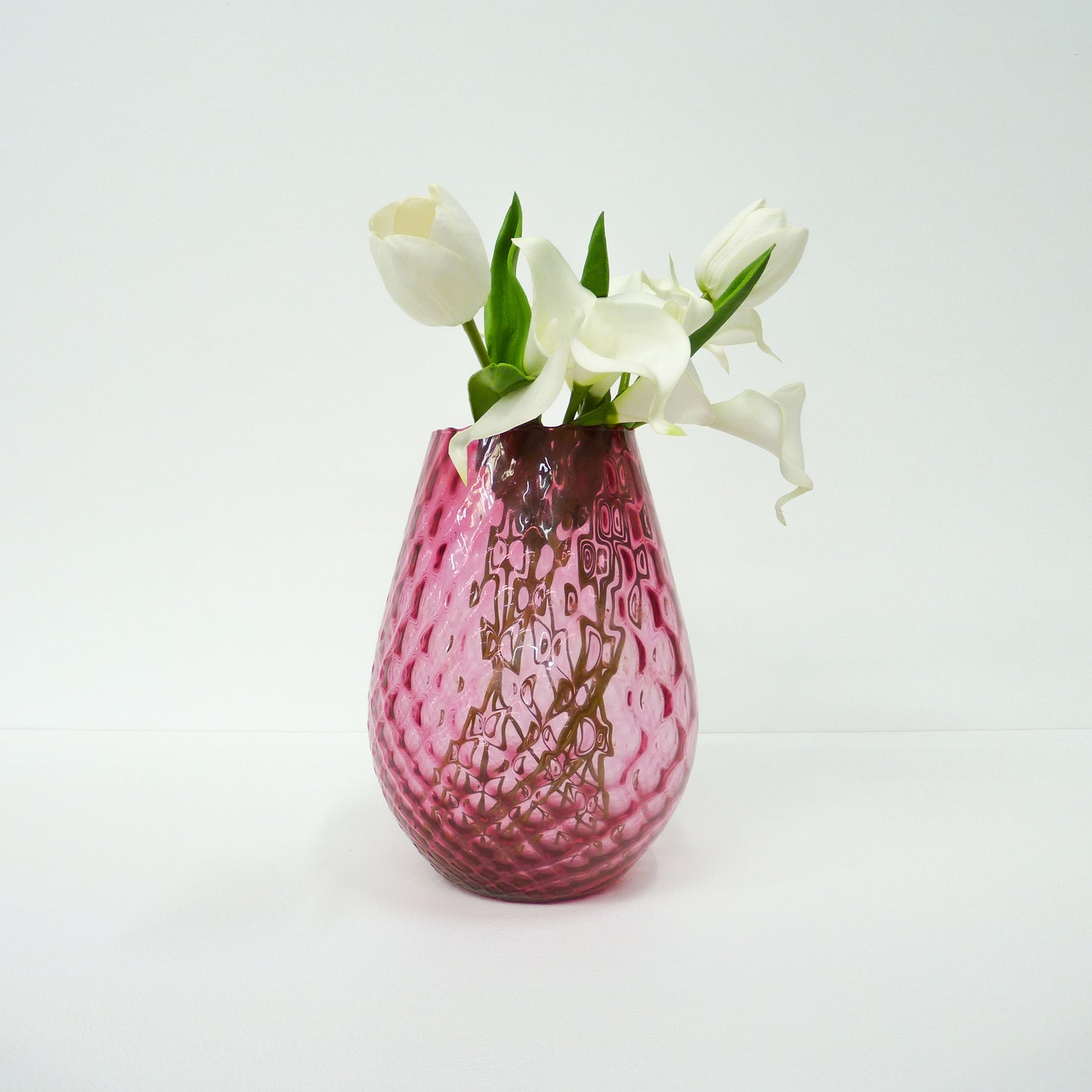 Pink Dimpled Vase
