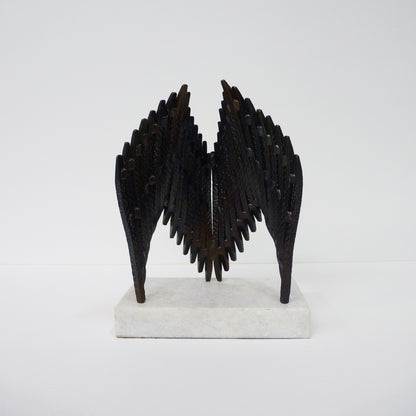 Metal Winged Ornament
