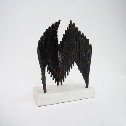 Metal Winged Ornament