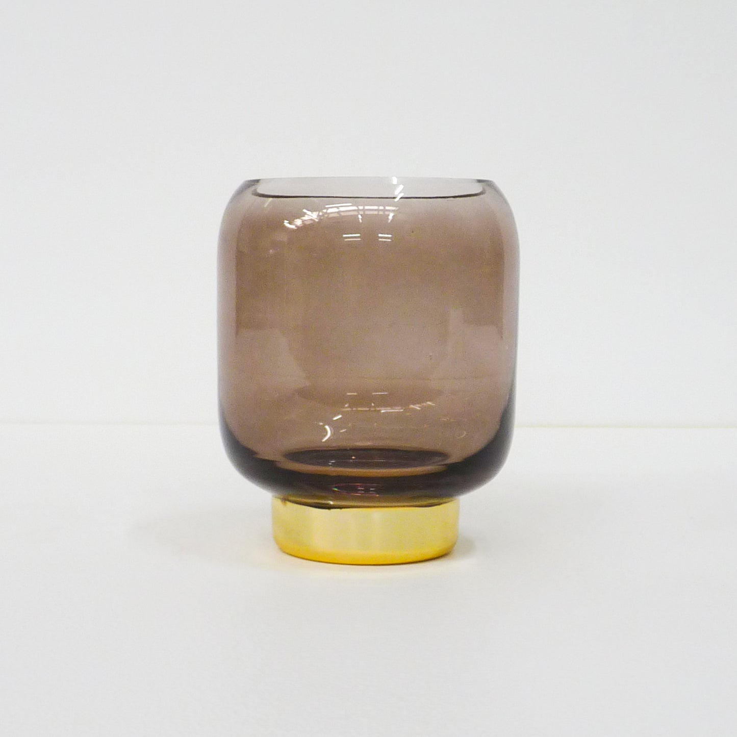 Black Glass Candleholder