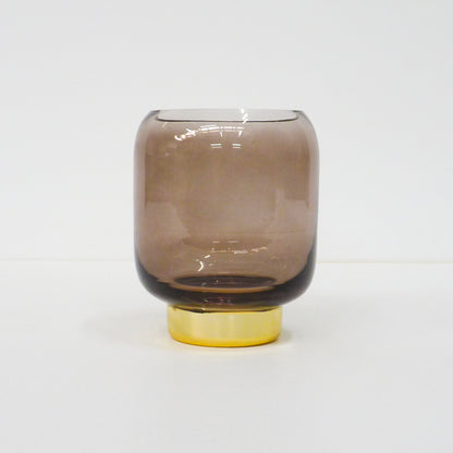 Black Glass Candleholder