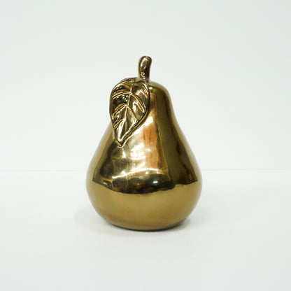 Gold Pear Ornament