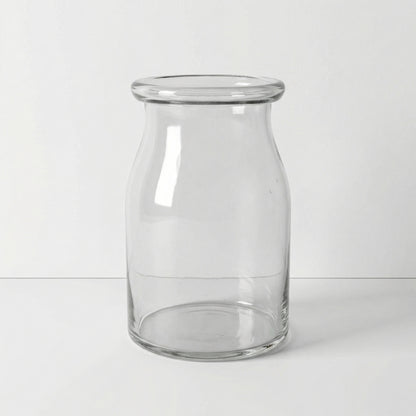 Wide Neck Glass Vase