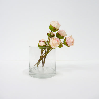 Cylindrical Glass Vase