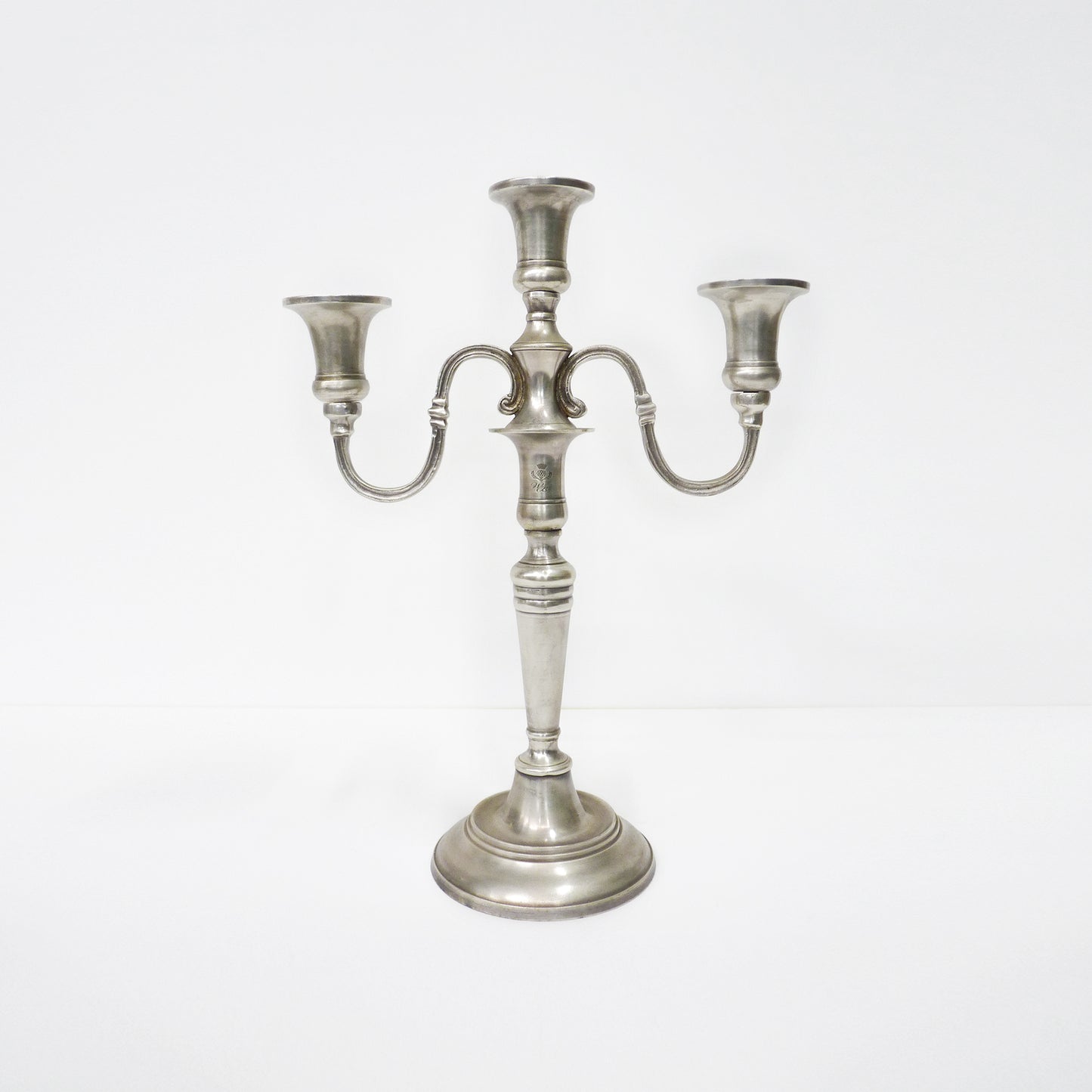 3 Arm Silver Candelabra