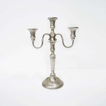 3 Arm Silver Candelabra