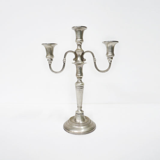 3 Arm Silver Candelabra