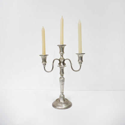 3 Arm Silver Candelabra