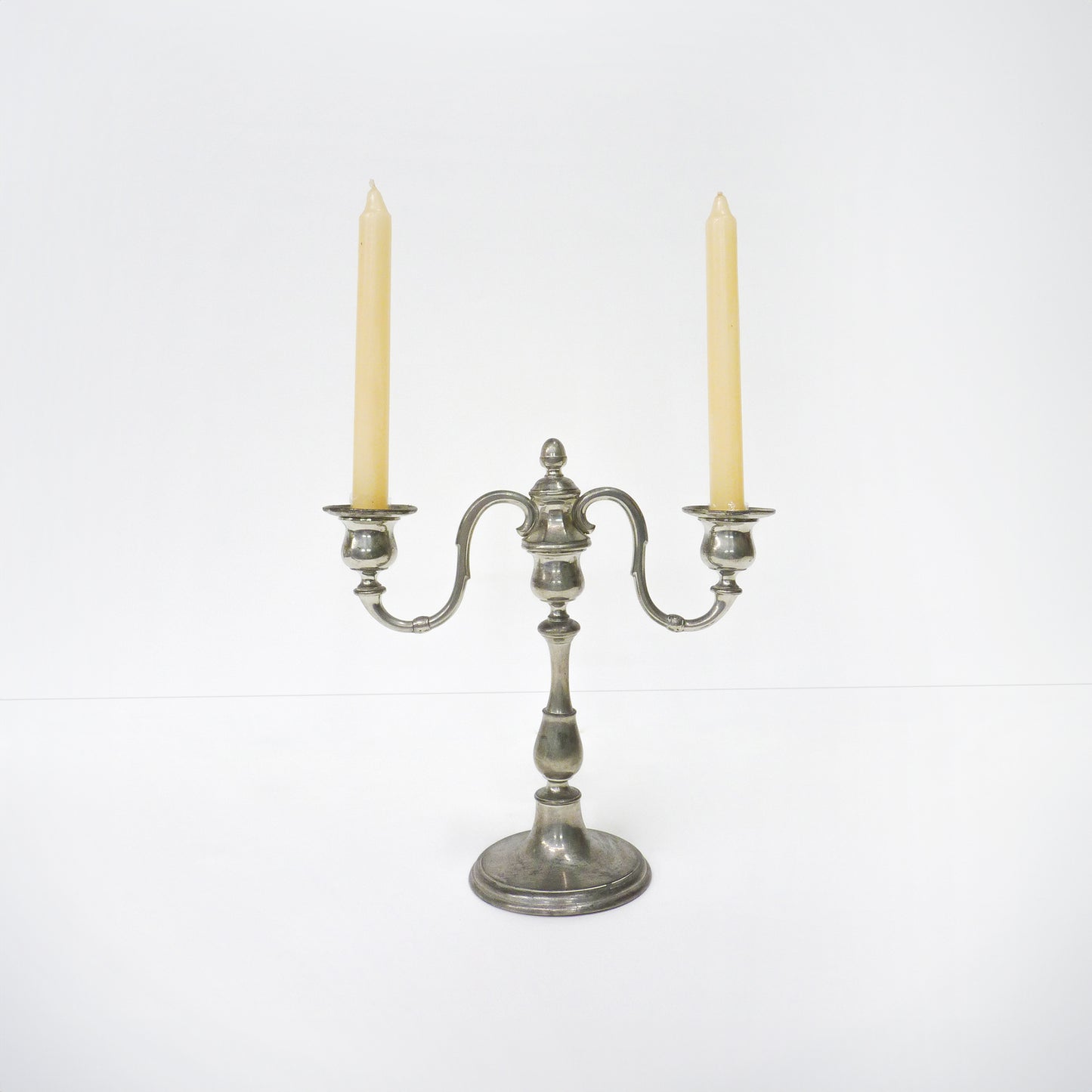 2 Arm Silver Candelabra