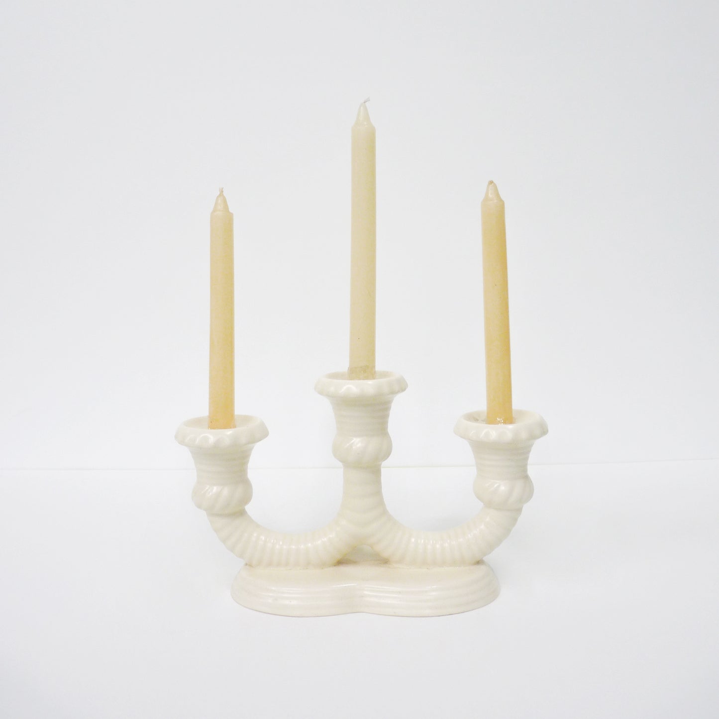 White Candleholder