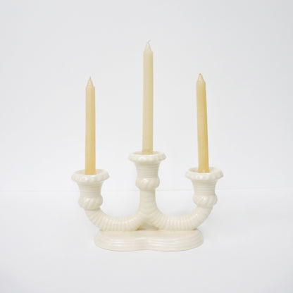 White Candleholder