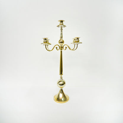 Tall 5 Arm Gold Candelabra