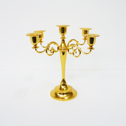 5 Arm Gold Candelabra