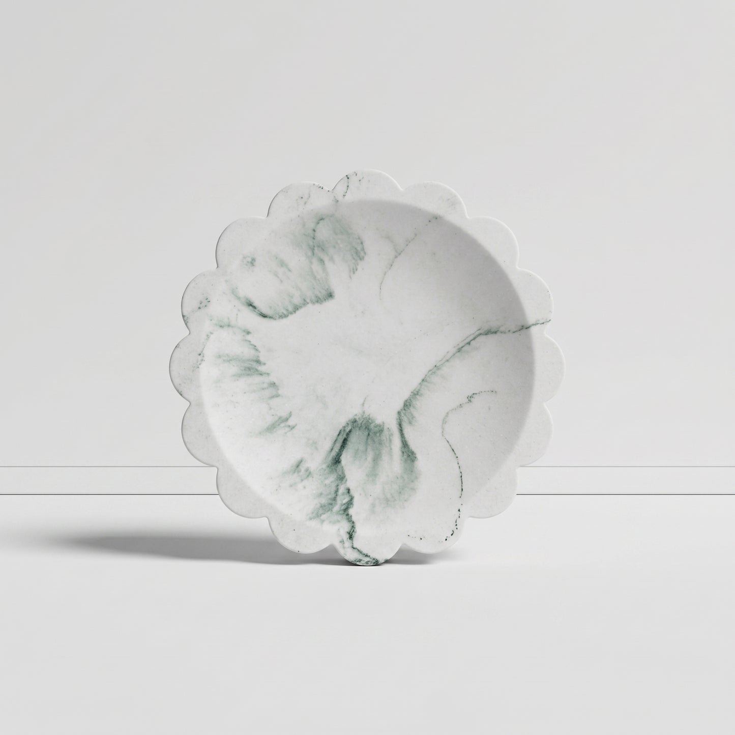 Scalloped Marbled Dish