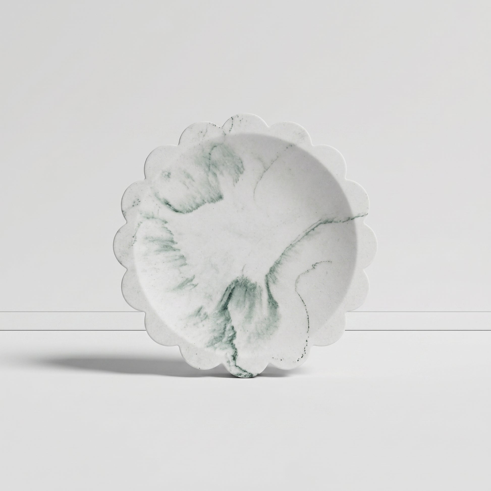 Scalloped Marbled Dish