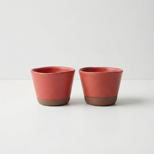 Red Ceramic Cups