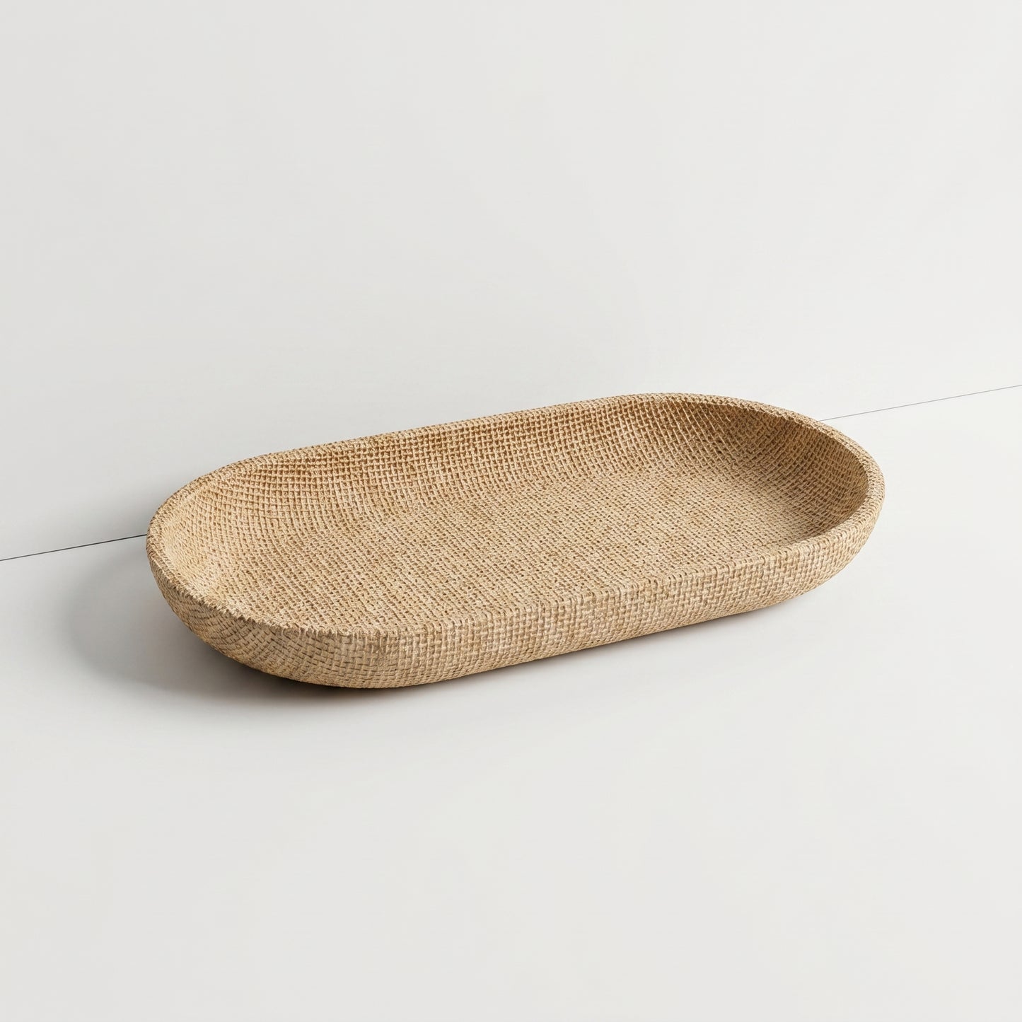 Small Wicker Oval Tray