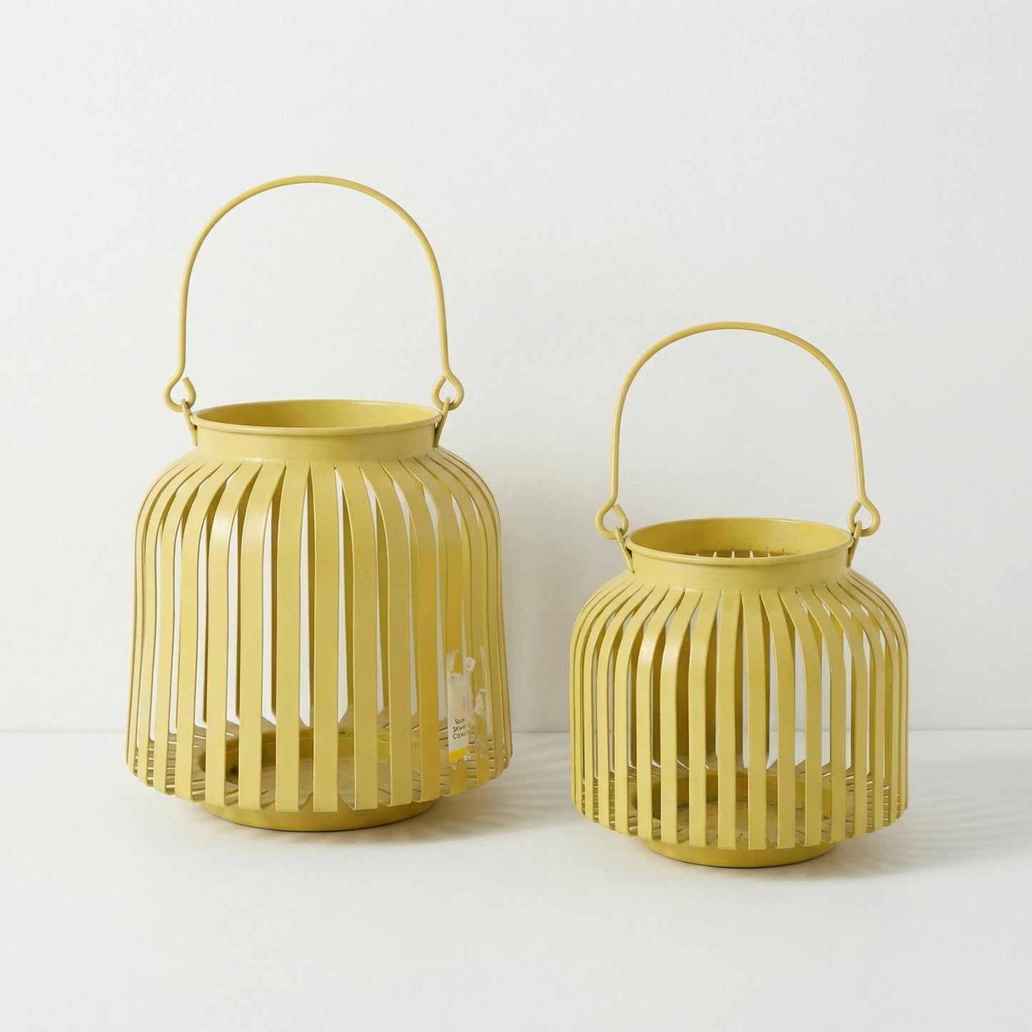 Yellow Slat Lanterns