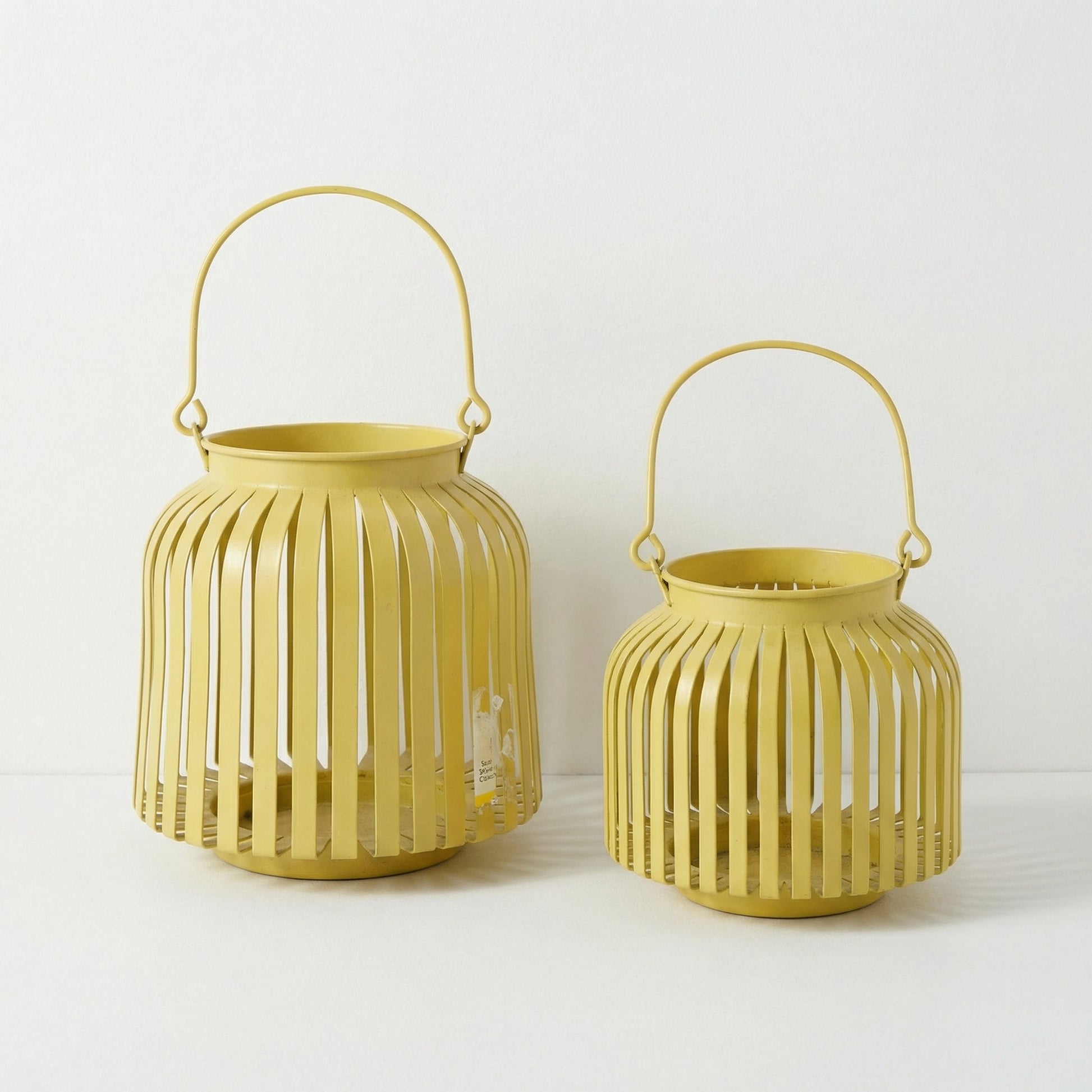 Yellow Slat Lanterns